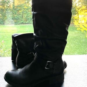 TAXI wide calf Boots Black Size 9